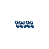 3MM Alum. Flanged Lock Nuts - 10Pcs Blue - 3Rac-Nf30/Bu