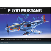 Academy 1/72 P-51D Mustang Plastic Model Kit *Aus Decals* [12485]