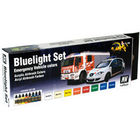 Vallejo Model Air Blaulicht Set Colour Acrylic Airbrush Paint Set [71154]
