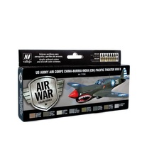 Vallejo Model Air US Army Air Corps China-Burma-India Pacific Theater WWII Acrylic Paint Set [71184]