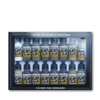 Vallejo Model Air German/Allied WWII 16 Colour Acrylic Airbrush Paint Set [71190]