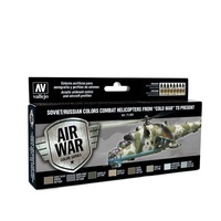 Vallejo Model Air Soviet / Russian Helicopters, post WWII to present (8) Acrylic Paint Set [71601]