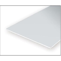 Evergreen White Polystyrene V-Groove Siding Sheet 0.030 x 12 x 24" / 0.76mm x 30cm x 61cm (1)