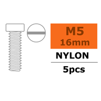 G-Force Pan Head Screw - M5X16 - Nylon (5)