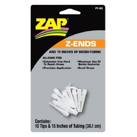 ZAP PT-18 Z-ENDS (10 EXTENDED TIPS/15 INCHES OF MICRO TUBING) 1 X CARD 