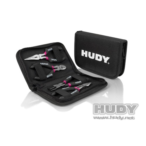 HUDY MICRO RC PLIERS SET AND CARRYING BAG - HD189000