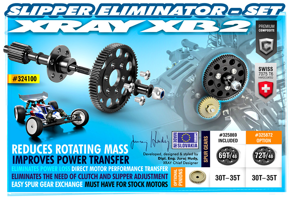 XRAY SLIPPER ELIMINATOR SET XY324100