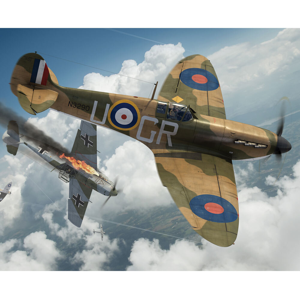 AIRFIX PLASTIC MODEL KIT SUPERMARINE SPITFIRE MKLA, 172 5801071B