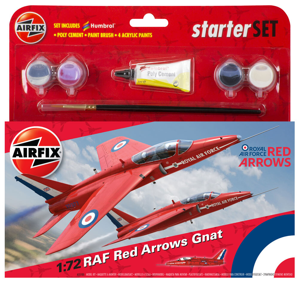 AIRFIX PLASTIC MODEL KIT RED ARROW GNAT 5855105