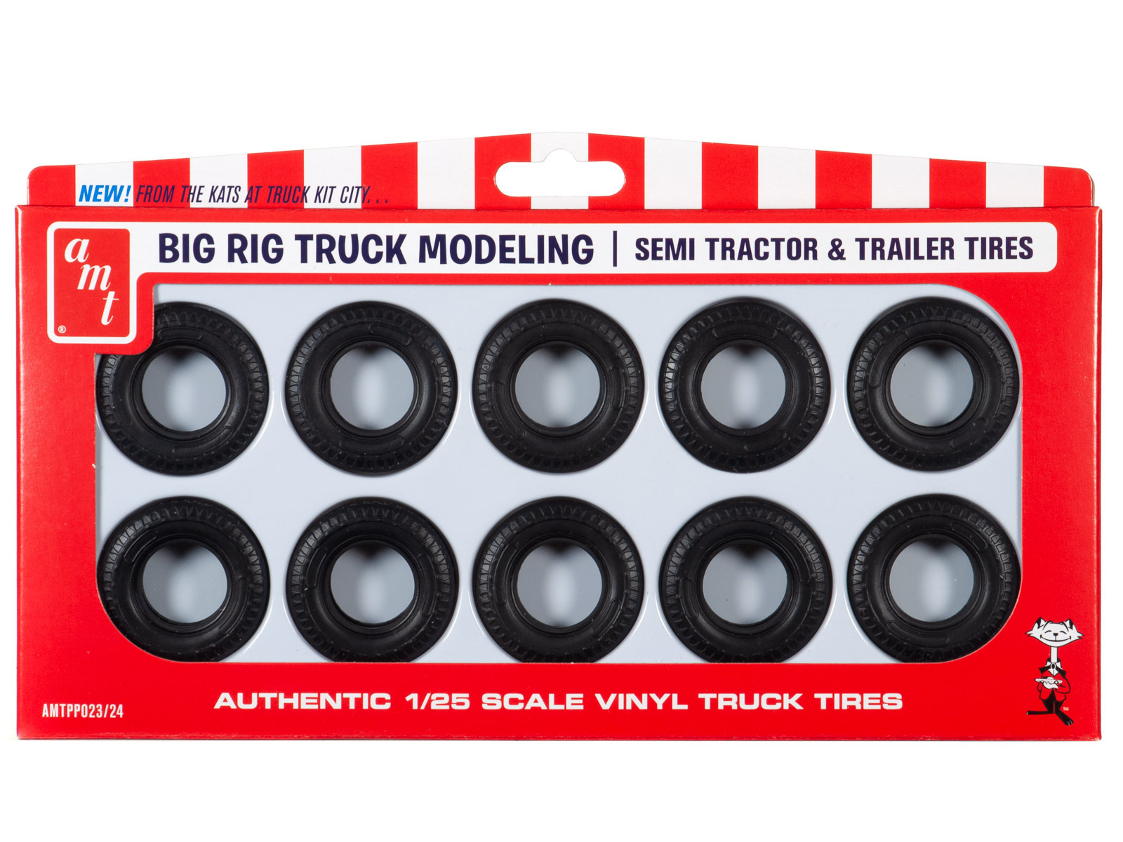 AMT PP023 1/25 Big Rig Truck Tire Parts Pack Plastic Model Kit - AMTPP023