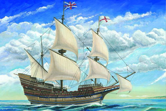 Trumpeter Plastic Model 1/60 MAYFLOWER SAILING SHIP