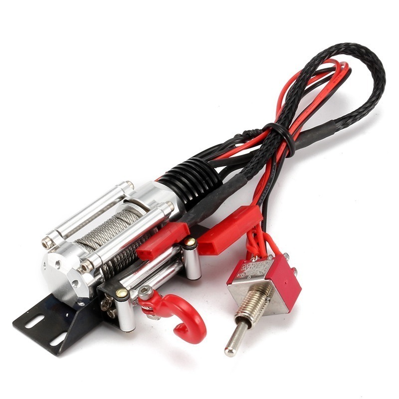 YEAH RACING 1/10 RC Rock Crawler HD Full Metal Steel Wired Winch