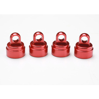 TRAXXAS ALUM SHOCK CAPS RED ANODIZED