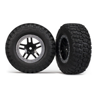 TRAXXAS TIRES & WHEELS, ASSEMBLED, GLUED"