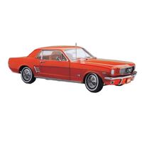 Classic Carlectables 18804 1/18 1966 Pony Mustang Signal Flare Red