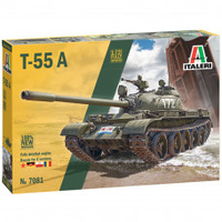 ITALERI T-55 A TANK, NEW MOULD, SUPER DETAILED KIT 1:72