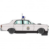 SCALEX FORD XY FALCON POLICE CAR