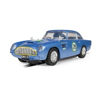 SCALEXTRIC ASTON MARTIN DB5 - BLUE / YELLOW - HISTORIC GT RACING