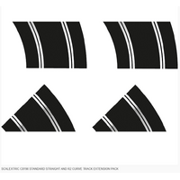 SCALEXTRIC C8198 STANDARD STRAIGHT AND R2 CURVE TRACK EXTENSION PACK