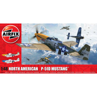 AIRFIX NORTH AMERICAN P51-D MUSTANG (FILLETLESS TAILS)