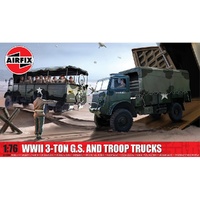AIRFIX WWII 3-TON 4X4 GENERAL SERVICE & TROOP TRUCKS