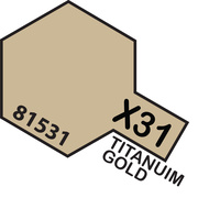 TAMIYA ACRYLIC MINI X-31 TITAN. GOLD