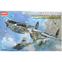 Academy 12282 1/48 P-38 Combination Version Lightning Plastic Model Kit