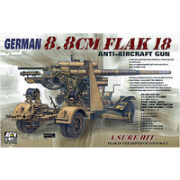 AFV Club AF35088 1/35 German 8.8cm Flak-18 AA Gun Plastic Model Kit