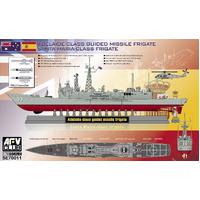 AFV Club 1/700 Adelaide/Santa Maria Class Plastic Model Kit *Aust Decals*