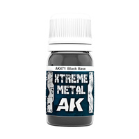 AK Interactive Xtreme Metal Black Base Enamel Paint 30ml