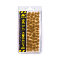 AK Interactive Dioramas: Mixed Green Tufts 6mm
