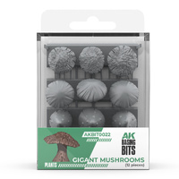AK Interactive Basing Bits - Gigant Musrooms (12)