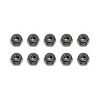Locknuts, M3, black steel