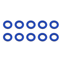 Ballstud Washers, 5.5x3.0x0.5 mm, blue aluminum