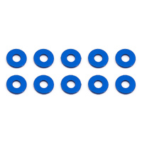 Bulkhead Washers, 7.8x3.0x1.0 mm, blue aluminum
