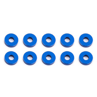 Bulkhead Washers, 7.8x2.0 mm, blue aluminum