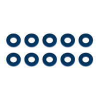 Washers, 7.8x3.5x1.0mm, blue aluminum
