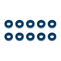 Washers, 7.8x3.5x2.0mm, blue aluminum