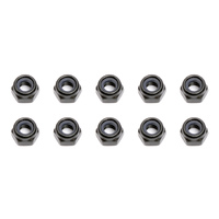 Locknuts, M4, black