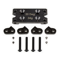 RC10B6 FT Bulkhead Set, 20 deg, steel