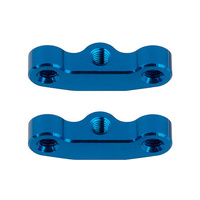 RC10B7 Hub Link Mounts, +1mm, blue aluminum