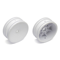 2WD Front Wheels, 2.2 in, 12 mm Hex, white
