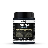 Vallejo Diorama FX Thick Mud Textures Black Thick Mud 200ml