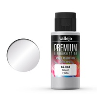 Vallejo Premium Colour Silver 60 ml Acrylic Airbrush Paint [62048]