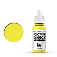 Vallejo Model Colour #206 Fluorescent Yellow 17 ml Acrylic Paint [70730]
