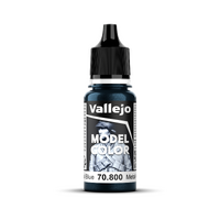 Vallejo Model Colour #204 - Gunmetal Blue - 18 ml Metallic Acrylic Paint
