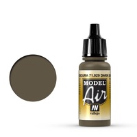 Vallejo Model Air Dark Earth 17 ml Acrylic Airbrush Paint [71029]