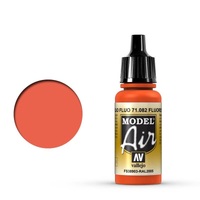 Vallejo Model Air Fluorescent Red 17 ml Acrylic Airbrush Paint [71082]