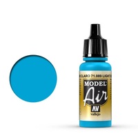Vallejo Model Air Light Sea Blue 17 ml Acrylic Airbrush Paint [71089]