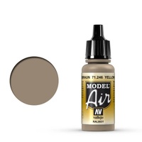 Vallejo Model Air Yellow Brown 17 ml Acrylic Airbrush Paint [71246]